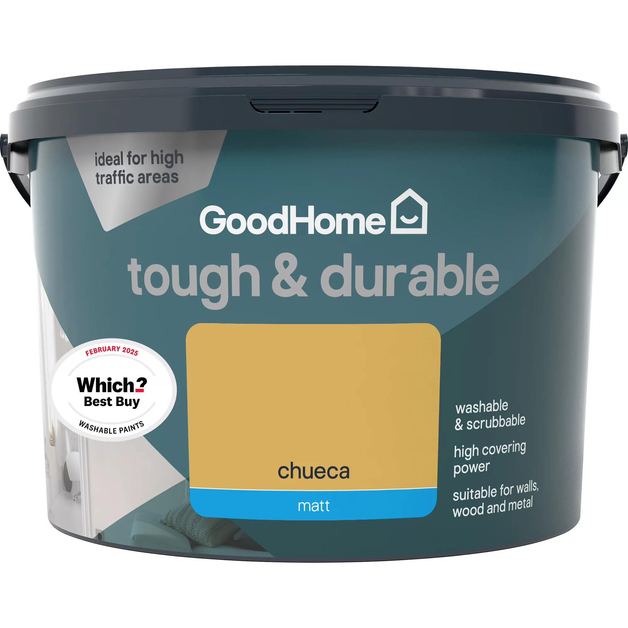 GoodHome Durable Chueca Matt Emulsion Paint, 2.5L 5 GoodHome Durable Chueca Matt Emulsion Paint, 2.5L - Image 3