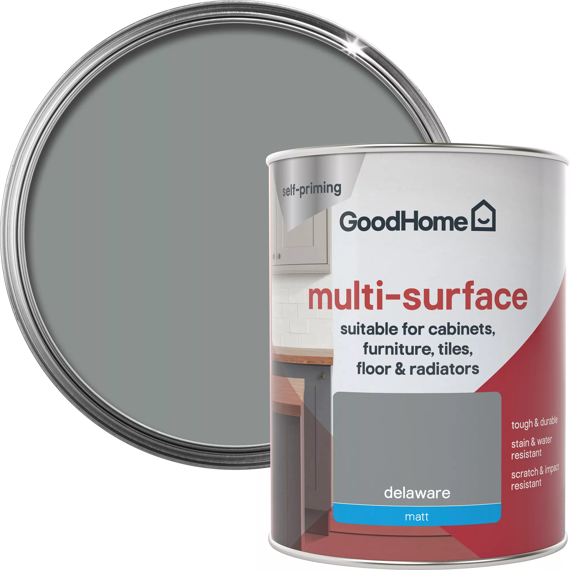 GoodHome Durable Delaware Matt Multi-surface Paint, 750ml 3 GoodHome Durable Delaware Matt Multi-surface Paint, 750ml