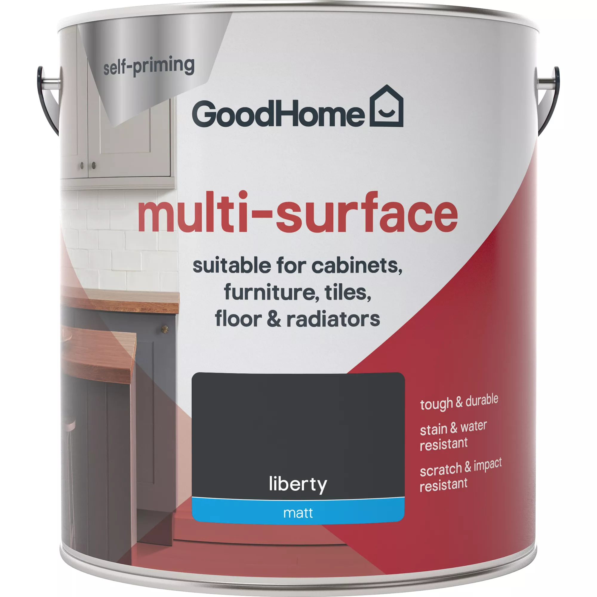 GoodHome Durable Liberty Matt Multi-surface Paint, 2L 5 GoodHome Durable Liberty Matt Multi-surface Paint, 2L - Image 3