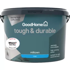 GoodHome Durable Milltown Matt Emulsion Paint, 2.5L 9 GoodHome Durable Milltown Matt Emulsion Paint, 2.5L -Trade Points goodhome durable milltown matt emulsion paint 2 5l3663602407522 02c