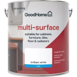 GoodHome Durable North Pole (Brilliant White) Matt Multi-surface Paint, 2L 8 GoodHome Durable North Pole (Brilliant White) Matt Multi-surface Paint, 2L -Trade Points goodhome durable north pole brilliant white matt multi surface paint 2l3663602586081 02c