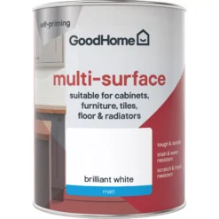 GoodHome Durable North Pole (Brilliant White) Matt Multi-surface Paint, 750ml 8 GoodHome Durable North Pole (Brilliant White) Matt Multi-surface Paint, 750ml -Trade Points goodhome durable north pole brilliant white matt multi surface paint 750ml3663602585626 02c