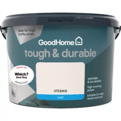 GoodHome Durable Ottawa Matt Emulsion Paint, 2.5L -Trade Points goodhome durable ottawa matt emulsion paint 2 5l3663602413387 02c