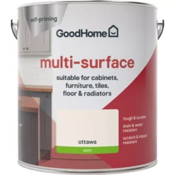 GoodHome Durable Ottawa Satin Multi-surface Paint, 2L 8 GoodHome Durable Ottawa Satin Multi-surface Paint, 2L -Trade Points goodhome durable ottawa satin multi surface paint 2l3663602586234 02c