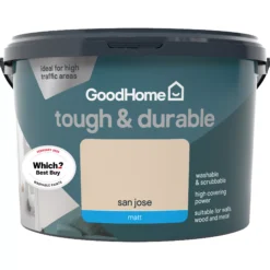 GoodHome Durable San Jose Matt Emulsion Paint, 2.5L -Trade Points goodhome durable san jose matt emulsion paint 2 5l3663602411406 02c
