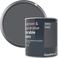 GoodHome Durable Sedona Matt Cabinet & Wardrobe Paint, 750ml -Trade Points goodhome durable sedona matt cabinet wardrobe paint 750ml3663602583158 02bq