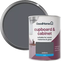 GoodHome Durable Sedona Matt Cabinet & Wardrobe Paint, 750ml -Trade Points goodhome durable sedona matt cabinet wardrobe paint 750ml3663602583158 21c