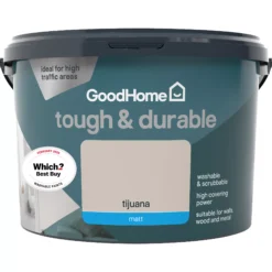 GoodHome Durable Tijuana Matt Emulsion Paint, 2.5L -Trade Points goodhome durable tijuana matt emulsion paint 2 5l3663602412014 02c