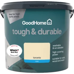 GoodHome Durable Toronto Matt Emulsion Paint, 5L 8 GoodHome Durable Toronto Matt Emulsion Paint, 5L -Trade Points goodhome durable toronto matt emulsion paint 5l3663602413233 02c