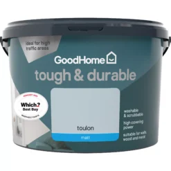 GoodHome Durable Toulon Matt Emulsion Paint, 2.5L -Trade Points goodhome durable toulon matt emulsion paint 2 5l3663602406754 02c