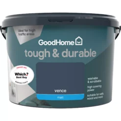 GoodHome Durable Vence Matt Emulsion Paint, 2.5L -Trade Points goodhome durable vence matt emulsion paint 2 5l3663602406464 02c