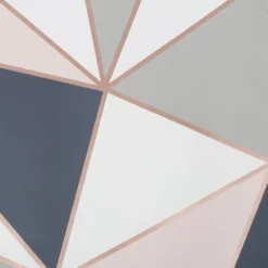 GoodHome Eastnor Navy & Pink Geometric Metallic Effect Smooth Wallpaper 9 GoodHome Eastnor Navy & Pink Geometric Metallic Effect Smooth Wallpaper -Trade Points goodhome eastnor navy pink geometric metallic effect smooth wallpaper5059340410234 37c