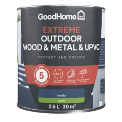 GoodHome Extreme Outdoor Bandol Satinwood Multi-surface Paint, 2.5L 8 GoodHome Extreme Outdoor Bandol Satinwood Multi-surface Paint, 2.5L -Trade Points goodhome extreme outdoor bandol satinwood multi surface paint 2 5l5059340297125 02c