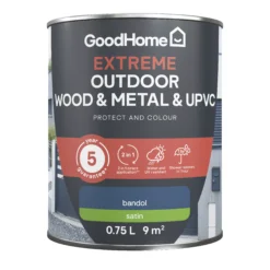 GoodHome Extreme Outdoor Bandol Satinwood Multi-surface Paint, 750ml 8 GoodHome Extreme Outdoor Bandol Satinwood Multi-surface Paint, 750ml -Trade Points goodhome extreme outdoor bandol satinwood multi surface paint 750ml5059340297064 02c