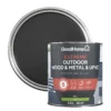 GoodHome Extreme Outdoor Black Satinwood Multi-surface Paint, 2.5L 2 GoodHome Extreme Outdoor Black Satinwood Multi-surface Paint, 2.5L -Trade Points goodhome extreme outdoor black satinwood multi surface paint 2 5l5059340297088 21c