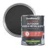 GoodHome Extreme Outdoor Black Satinwood Multi-surface Paint, 750ml -Trade Points goodhome extreme outdoor black satinwood multi surface paint 750ml5059340297026 21c
