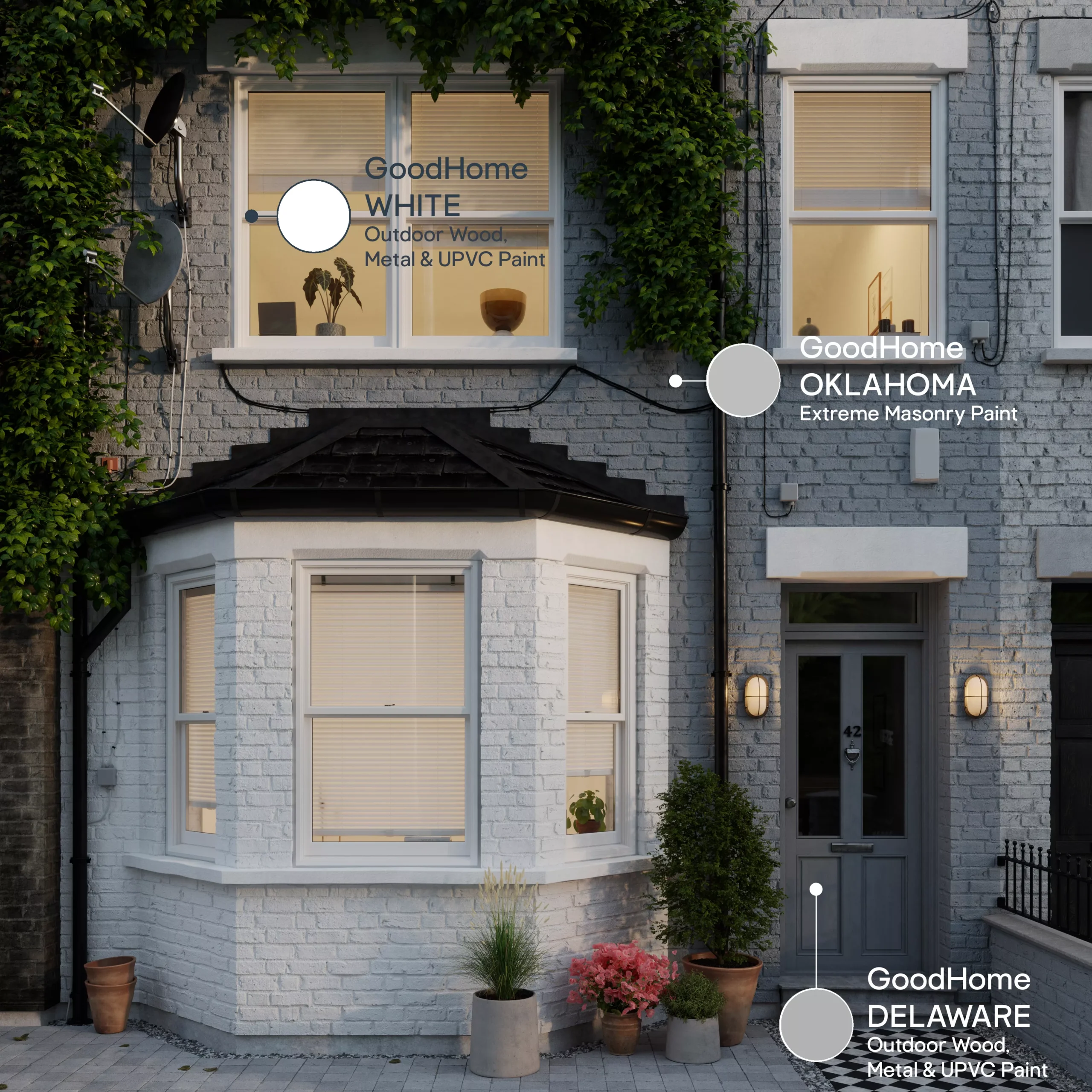 GoodHome Extreme Outdoor Delaware Satinwood Multi-surface Paint, 2.5L 7 GoodHome Extreme Outdoor Delaware Satinwood Multi-surface Paint, 2.5L - Image 5