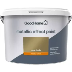 GoodHome Feature Wall Coachella Metallic Effect Emulsion Paint, 2L -Trade Points goodhome feature wall coachella metallic effect emulsion paint 2l3663602402466 02c