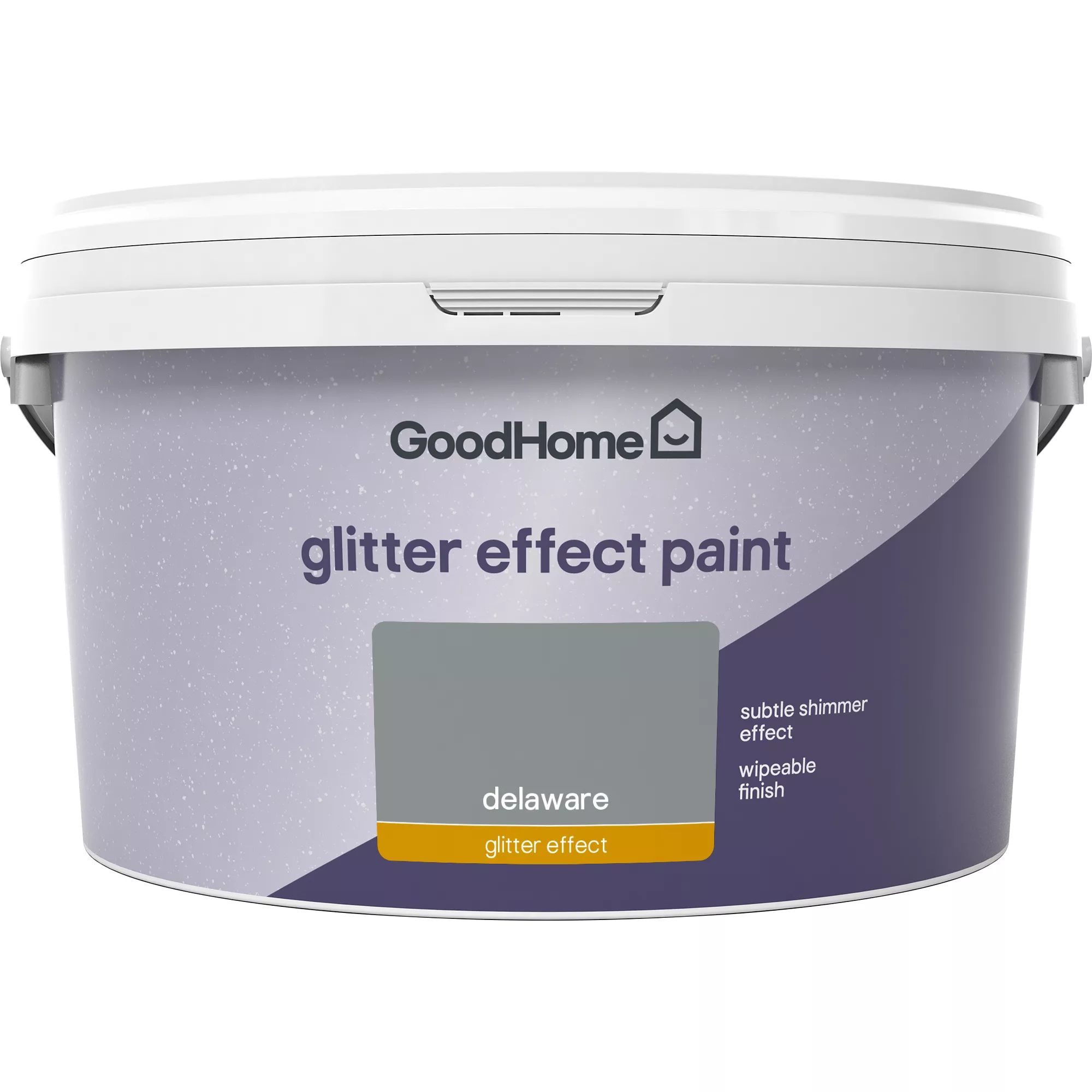 GoodHome Feature Wall Delaware Glitter Effect Emulsion Paint, 2L 4 GoodHome Feature Wall Delaware Glitter Effect Emulsion Paint, 2L - Image 2