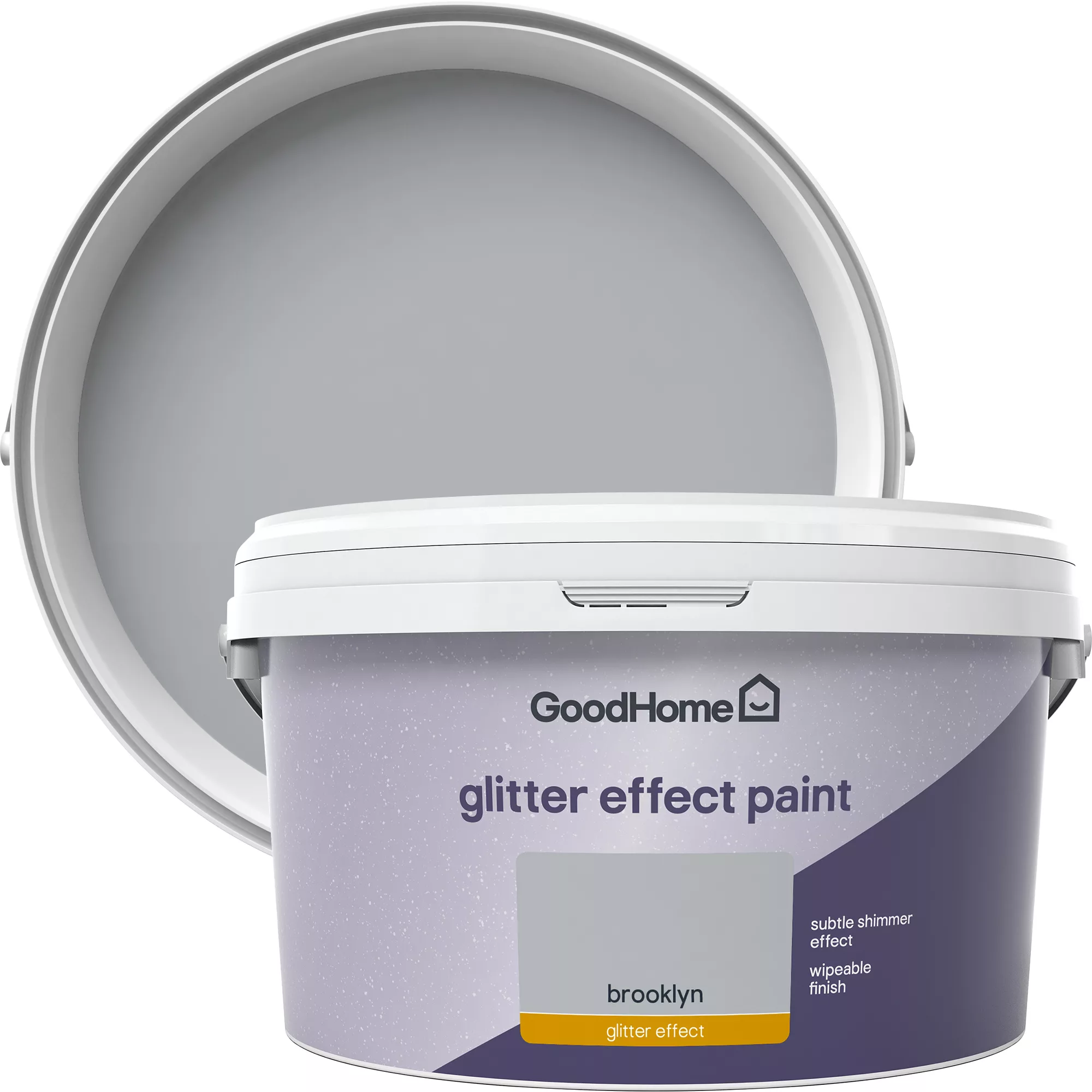 GoodHome Feature Walls Brooklyn Glitter Effect Emulsion Paint, 2L 3 GoodHome Feature Walls Brooklyn Glitter Effect Emulsion Paint, 2L