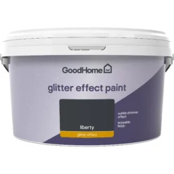 GoodHome Feature Walls Liberty Glitter Effect Emulsion Paint, 2L -Trade Points goodhome feature walls liberty glitter effect emulsion paint 2l5059340273341 02c