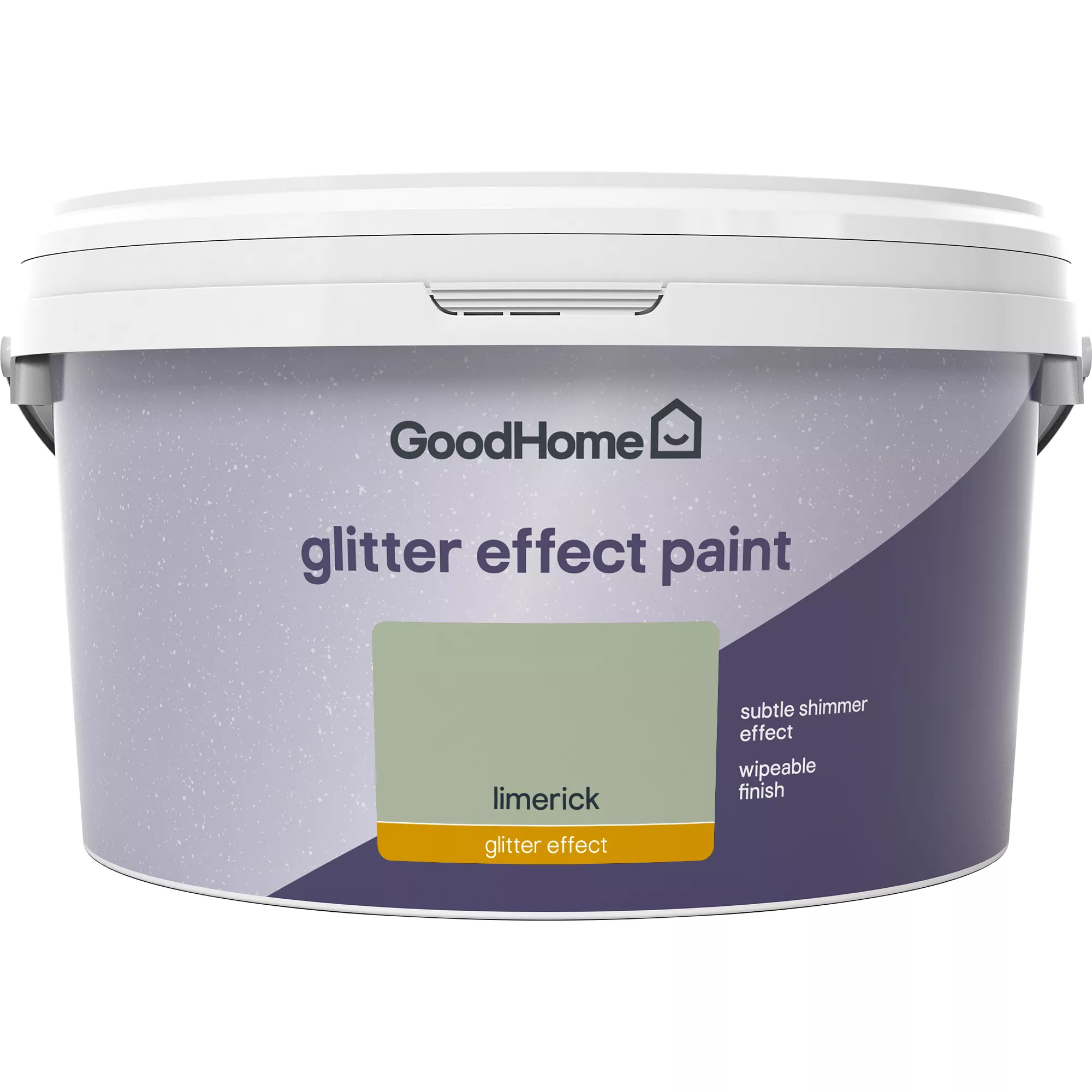 GoodHome Feature Walls Limerick Glitter Effect Emulsion Paint, 2L 4 GoodHome Feature Walls Limerick Glitter Effect Emulsion Paint, 2L - Image 2