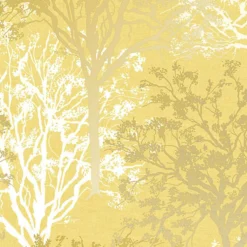 GoodHome Foxhill Yellow Trees Metallic Effect Smooth Wallpaper -Trade Points goodhome foxhill yellow trees metallic effect smooth wallpaper5059340410425 37c