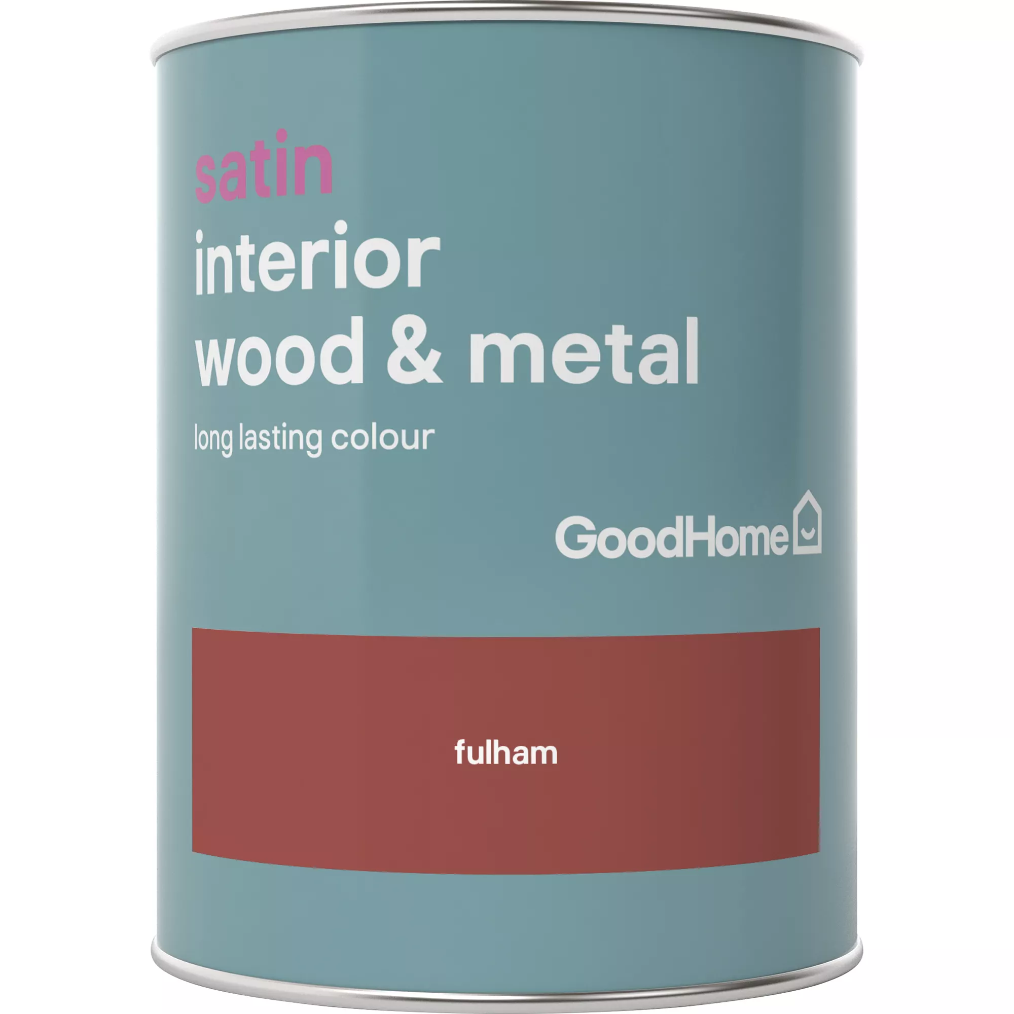 GoodHome Fulham Satin Metal & Wood Paint, 750ml 4 GoodHome Fulham Satin Metal & Wood Paint, 750ml - Image 2