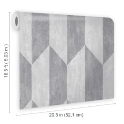 GoodHome Garnet Grey Geometric Silver Effect Textured Wallpaper 15 GoodHome Garnet Grey Geometric Silver Effect Textured Wallpaper -Trade Points goodhome garnet grey geometric silver effect textured wallpaper5059340409276 02t