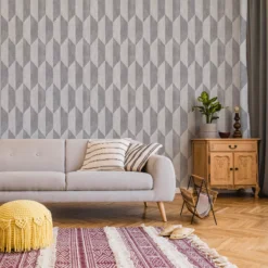 GoodHome Garnet Grey Geometric Silver Effect Textured Wallpaper 13 GoodHome Garnet Grey Geometric Silver Effect Textured Wallpaper -Trade Points goodhome garnet grey geometric silver effect textured wallpaper5059340409276 20i