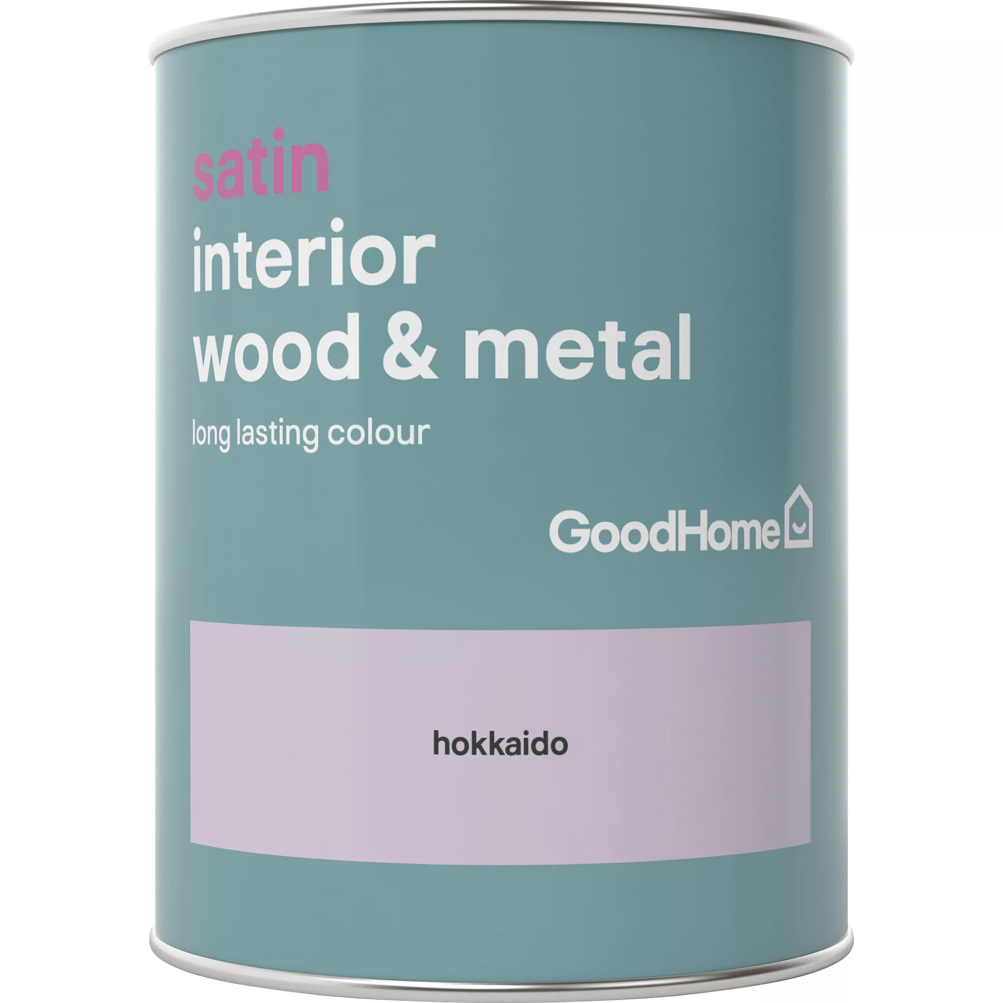 GoodHome Hokkaido Satin Metal & Wood Paint, 750ml 4 GoodHome Hokkaido Satin Metal & Wood Paint, 750ml - Image 2
