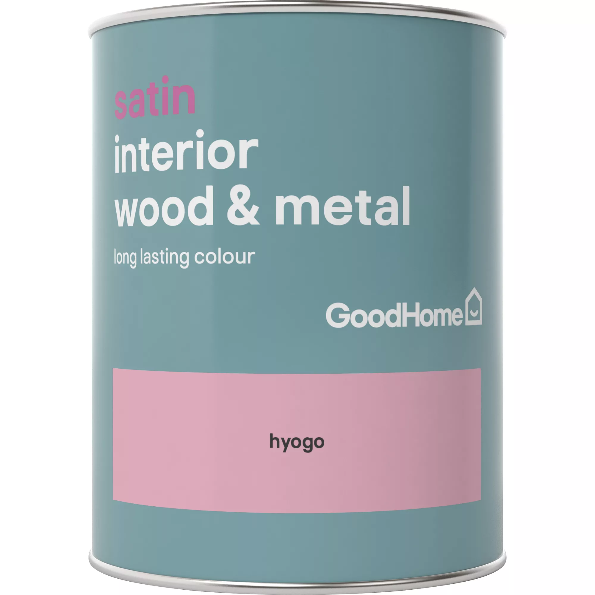 GoodHome Hyogo Satin Metal & Wood Paint, 750ml 4 GoodHome Hyogo Satin Metal & Wood Paint, 750ml - Image 2