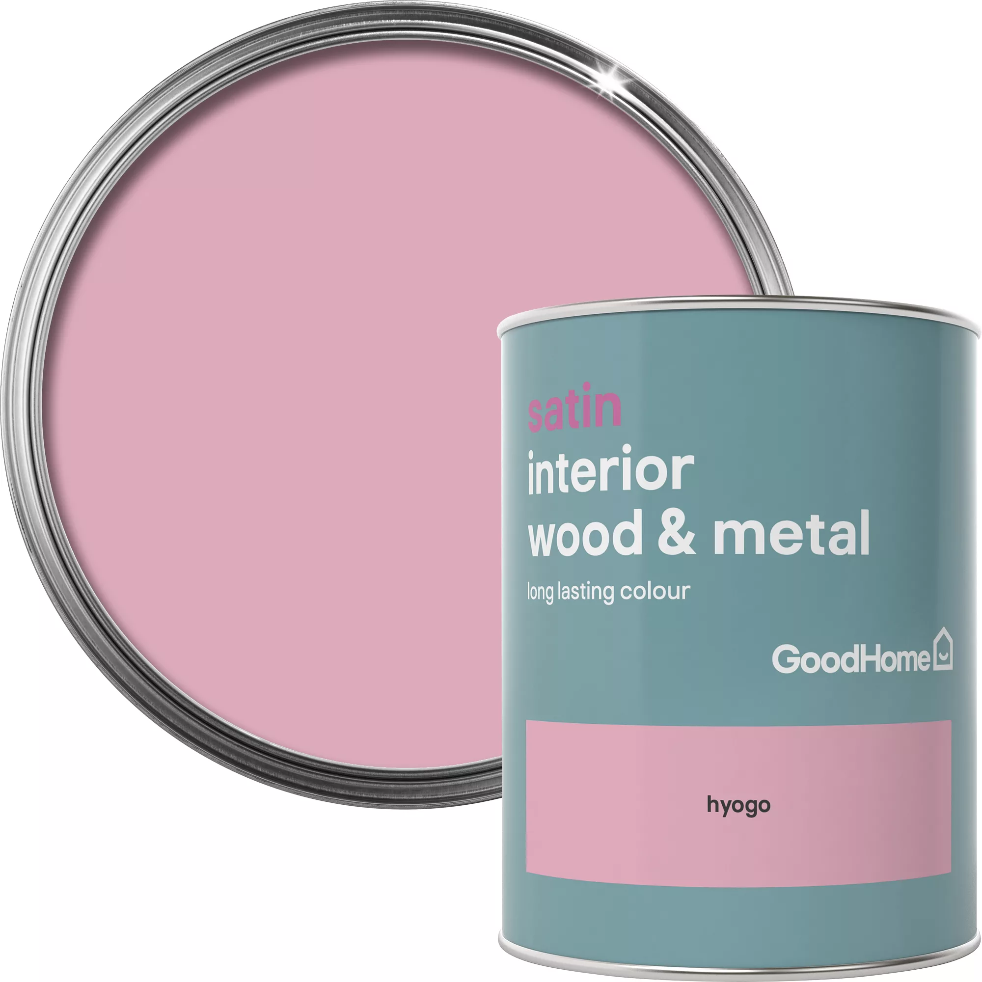 GoodHome Hyogo Satin Metal & Wood Paint, 750ml 3 GoodHome Hyogo Satin Metal & Wood Paint, 750ml