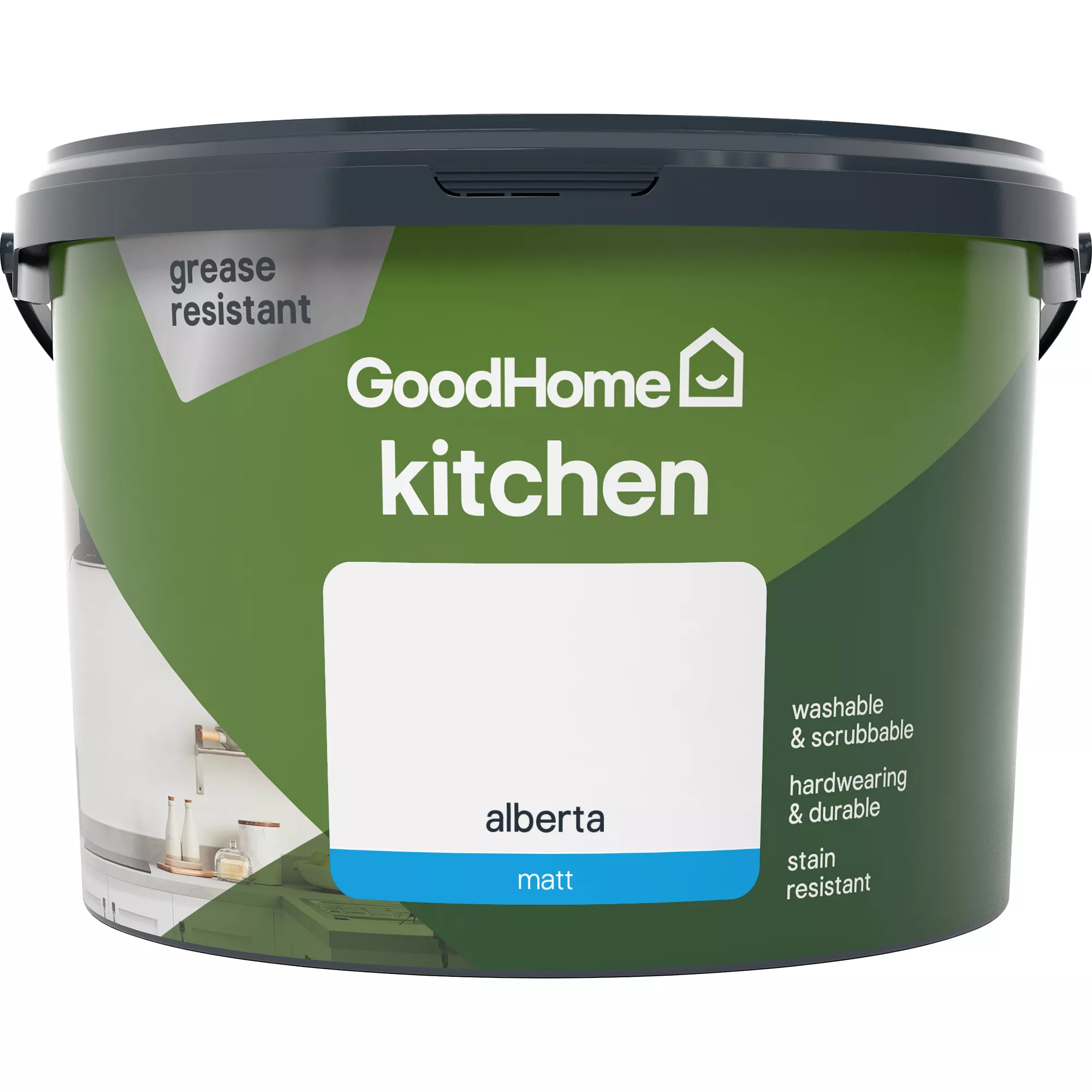 GoodHome Kitchen Alberta Matt Emulsion Paint, 2.5L 5 GoodHome Kitchen Alberta Matt Emulsion Paint, 2.5L - Image 3