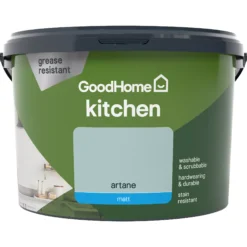GoodHome Kitchen Artane Matt Emulsion Paint, 2.5L -Trade Points goodhome kitchen artane matt emulsion paint 2 5l3663602403623 02c