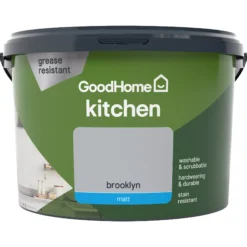 GoodHome Kitchen Brooklyn Matt Emulsion Paint, 2.5L -Trade Points goodhome kitchen brooklyn matt emulsion paint 2 5l3663602403784 02c