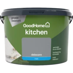 GoodHome Kitchen Delaware Matt Emulsion Paint, 2.5L -Trade Points goodhome kitchen delaware matt emulsion paint 2 5l3663602403760 02c