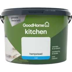 GoodHome Kitchen Hempstead Matt Emulsion Paint, 2.5L 10 GoodHome Kitchen Hempstead Matt Emulsion Paint, 2.5L -Trade Points goodhome kitchen hempstead matt emulsion paint 2 5l3663602403722 02c