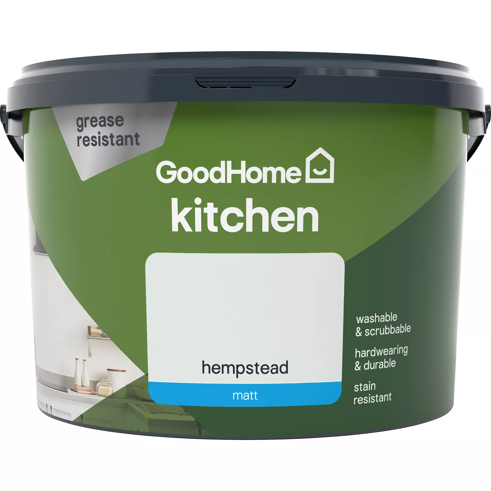 GoodHome Kitchen Hempstead Matt Emulsion Paint, 2.5L 5 GoodHome Kitchen Hempstead Matt Emulsion Paint, 2.5L - Image 3