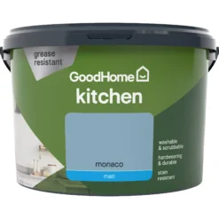 GoodHome Kitchen Monaco Matt Emulsion Paint, 2.5L -Trade Points goodhome kitchen monaco matt emulsion paint 2 5l3663602592310 02c