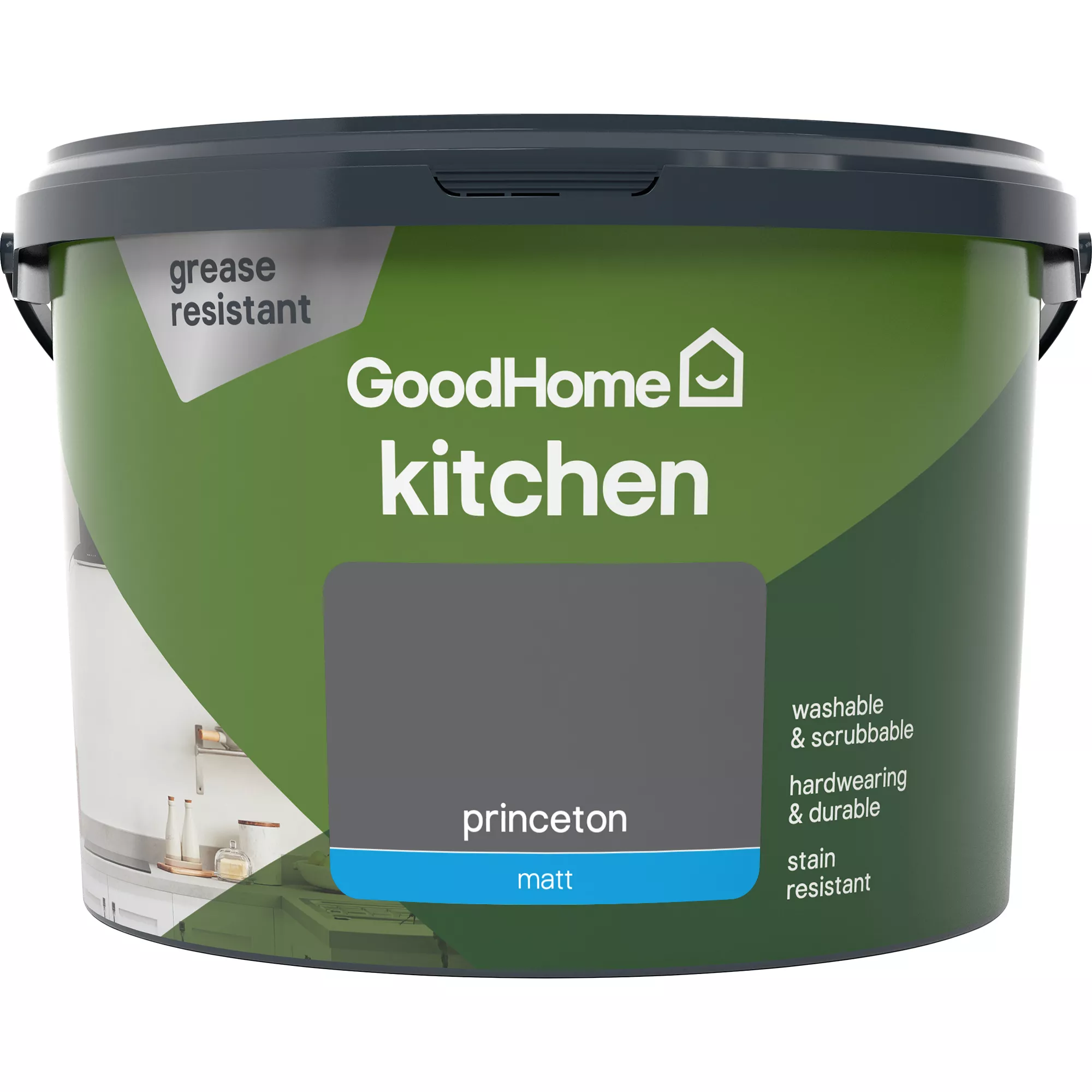 GoodHome Kitchen Princeton Matt Emulsion Paint, 2.5L 5 GoodHome Kitchen Princeton Matt Emulsion Paint, 2.5L - Image 3