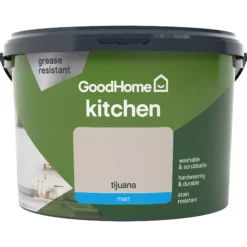GoodHome Kitchen Tijuana Matt Emulsion Paint, 2.5L -Trade Points goodhome kitchen tijuana matt emulsion paint 2 5l3663602403883 02c