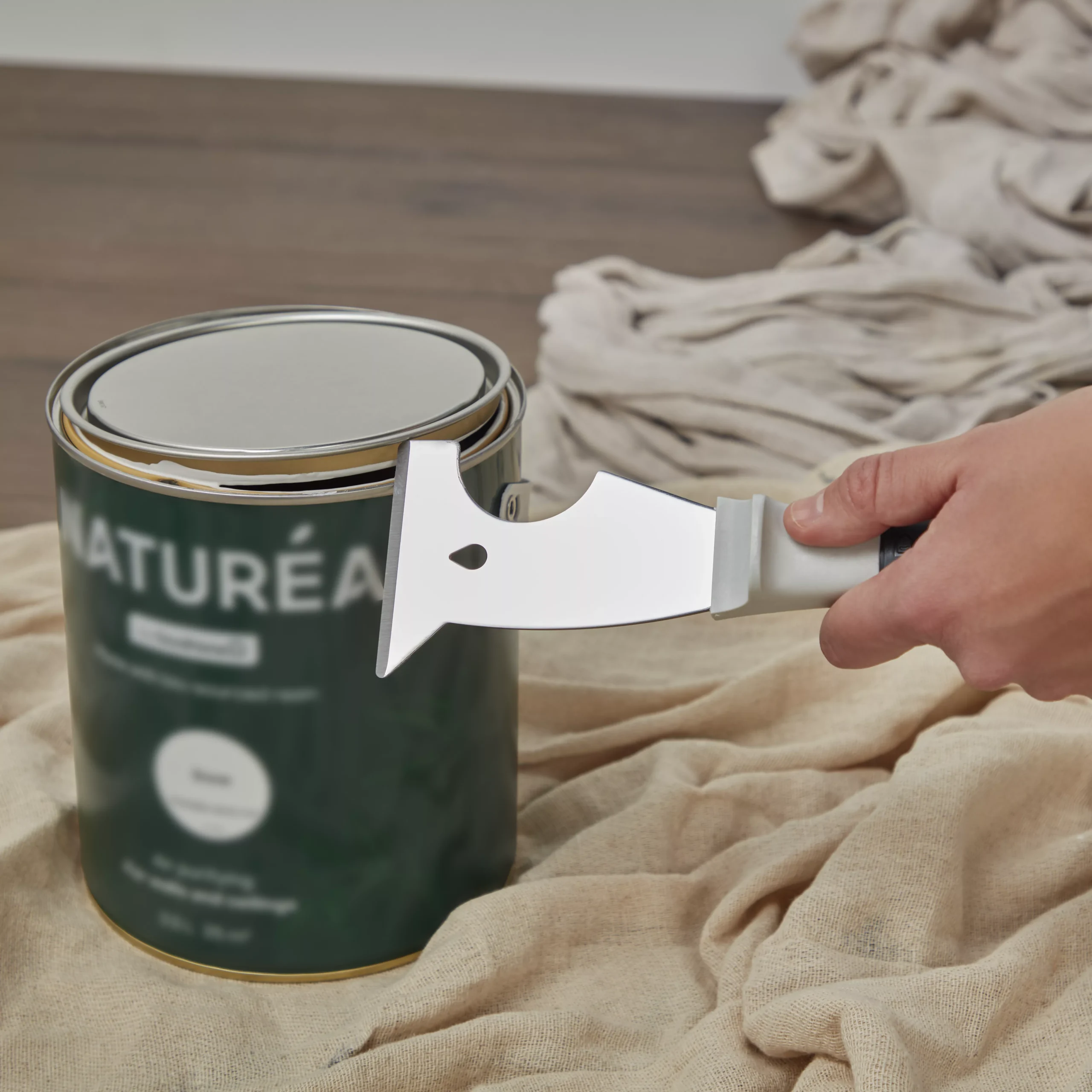 GoodHome Laminated Cotton Dust Sheet, (L)4m, (W)3m 5 GoodHome Laminated Cotton Dust Sheet, (L)4m, (W)3m - Image 3