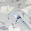 GoodHome Leuzea Grey Floral Smooth Wallpaper 1 GoodHome Leuzea Grey Floral Smooth Wallpaper -Trade Points goodhome leuzea grey floral smooth wallpaper3663602561255 01c