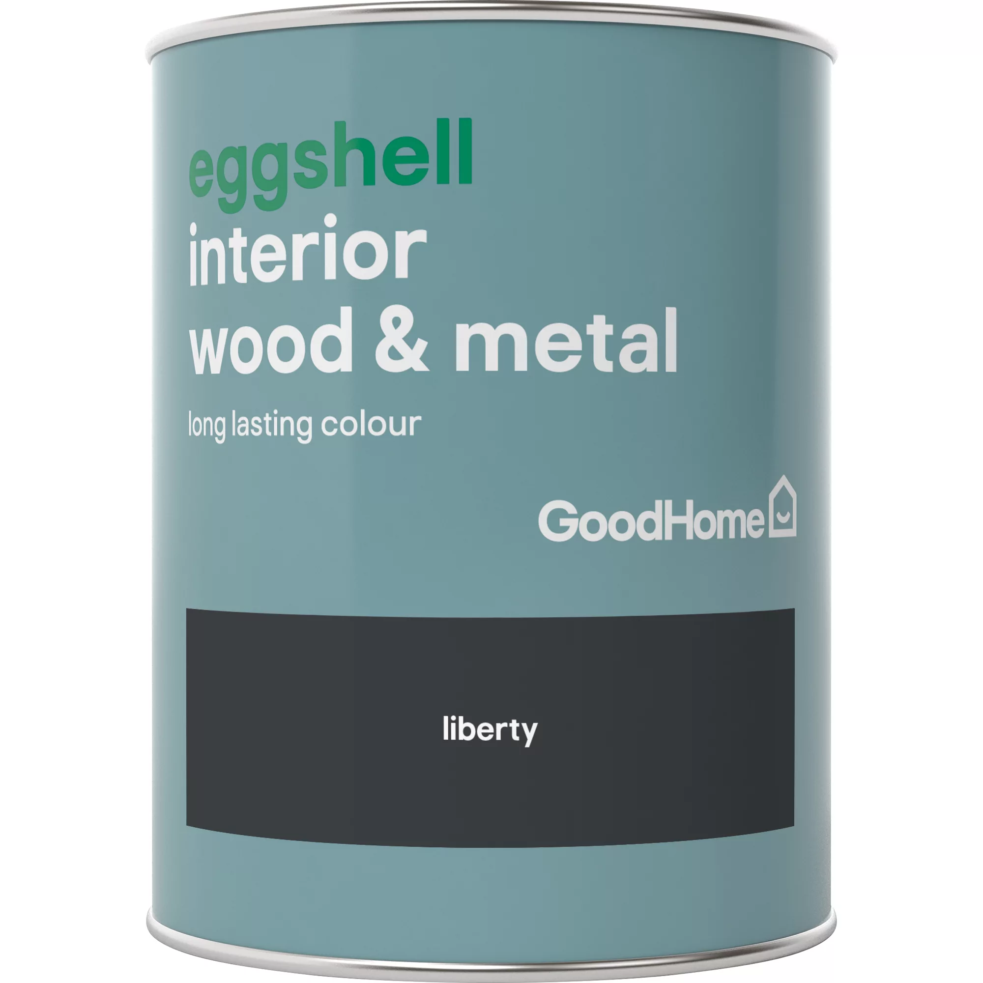 GoodHome Liberty Black Eggshell Metal & Wood Paint, 750ml 4 GoodHome Liberty Black Eggshell Metal & Wood Paint, 750ml - Image 2
