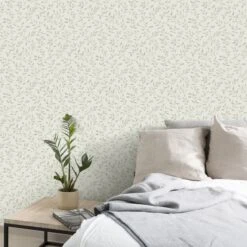 GoodHome Linton Sage Green Leaf Trail Woven Effect Textured Wallpaper 8 GoodHome Linton Sage Green Leaf Trail Woven Effect Textured Wallpaper -Trade Points goodhome linton sage green leaf trail woven effect textured wallpaper5059340410180 01i