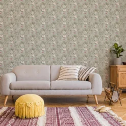 GoodHome Maristow Sage Floral Metallic Effect Textured Wallpaper 12 GoodHome Maristow Sage Floral Metallic Effect Textured Wallpaper -Trade Points goodhome maristow sage floral metallic effect textured wallpaper5059340410722 21i