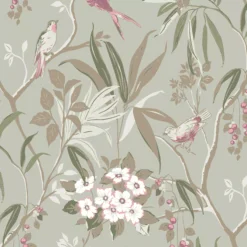 GoodHome Maristow Sage Floral Metallic Effect Textured Wallpaper 10 GoodHome Maristow Sage Floral Metallic Effect Textured Wallpaper -Trade Points goodhome maristow sage floral metallic effect textured wallpaper5059340410722 37c