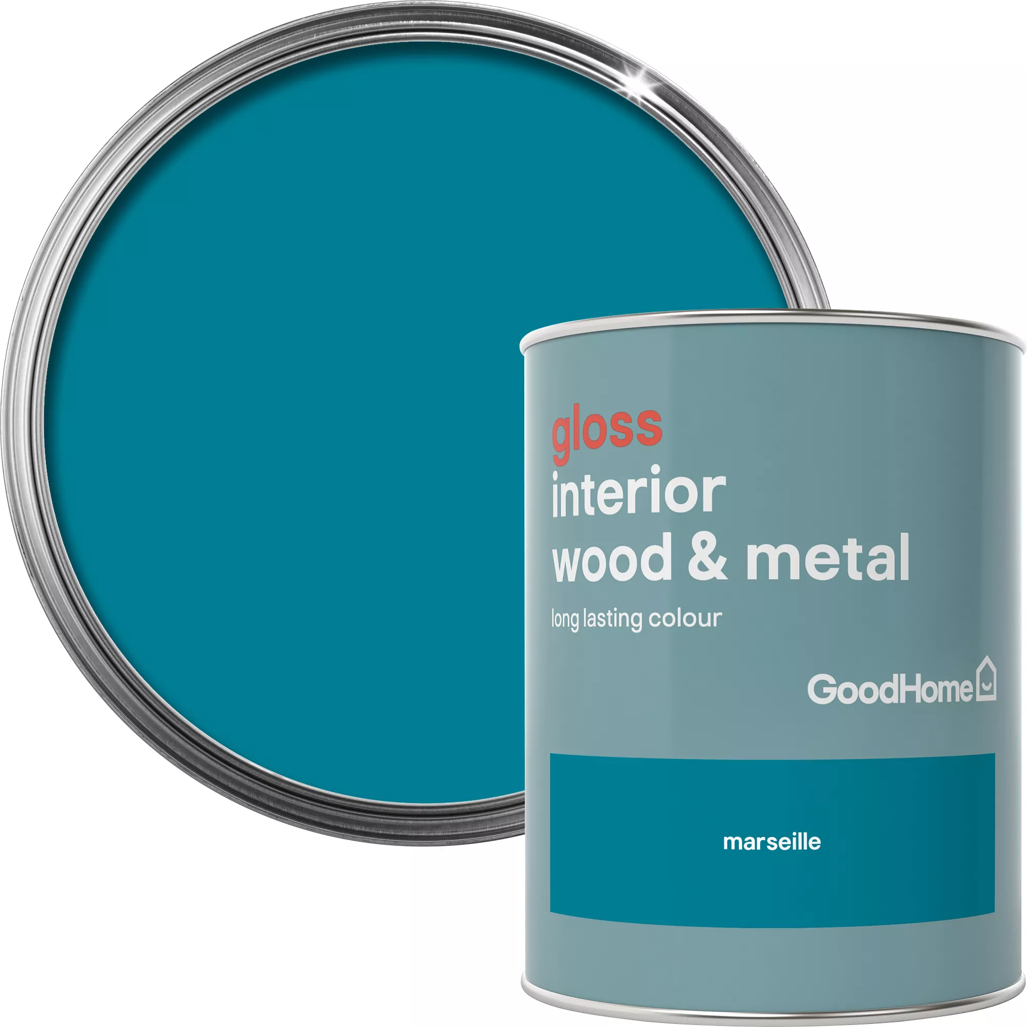 GoodHome Marseille Gloss Metal & Wood Paint, 750ml 3 GoodHome Marseille Gloss Metal & Wood Paint, 750ml