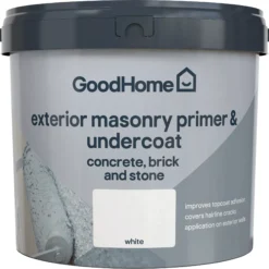 GoodHome Masonry White Primer & Undercoat, 5L